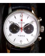 42mm Red Star Airforce Chronograph Seagull ST19, PANDA, Sapphire, with 3 straps!