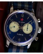 Seagull 1963 42mm BLUE PANDA Chronograph 42mm Sapphire Special Deal on straps