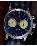 Seagull 1963 Chronograph 42mm BLUE PANDA Saphir