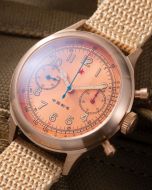 38 mm Red Star Airforce Bronze Chronograph Seagull ST19