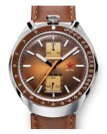 Red Star Bullhead Chronograph with leather and metal strap