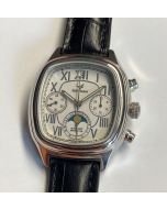 Maktime Mondphase Chronograph White Moon Poljot 31679