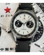 Red Star Seagull 1963 White Panda Chronograph 40mm