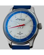 Strela Blue Sky 1965 40mm Poljot 2609 with RIOS1931 spare strap!